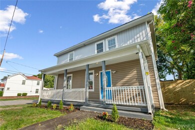View of front of property featuring a porch