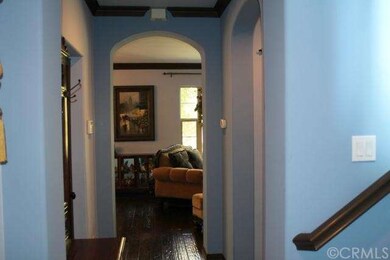 Front entrance view to living room.