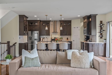 Open living room/kitchen
