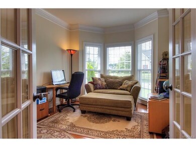 Dedicated first floor office/study with French doo