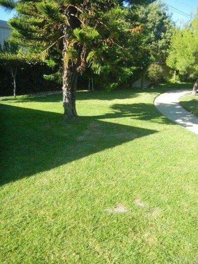 Grassy area in front of the home