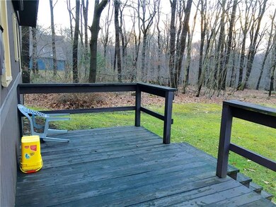 Deck is on the back side and offers privacy.
