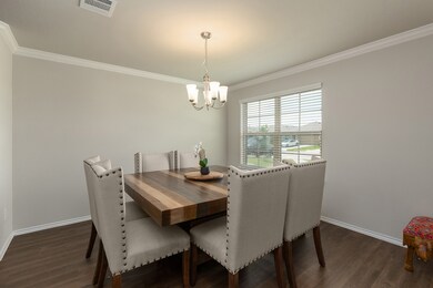 Crown molding added to formal dining