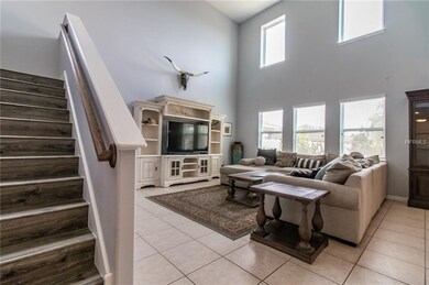 Huge open floor plan with high ceilings!