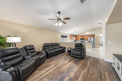 Living Room Adjacent and Open to Kitchen
