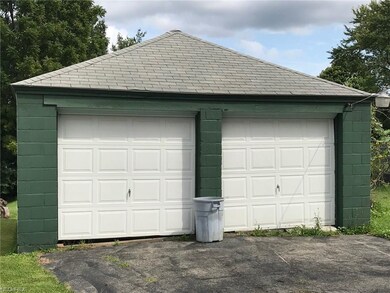2 car garage made with concrete cement block that 