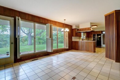 Clairmont Court family room into kitchen