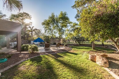 Lush landscaping