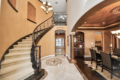 As you enter the home, you are greeted with a beau