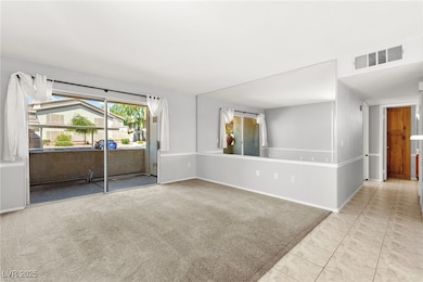 Living room area at front of the unit.