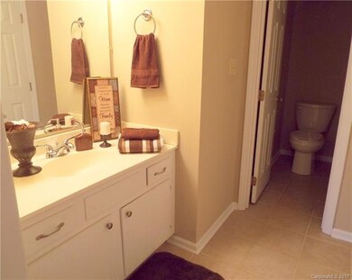 Master bath is large with ceramic floors and separ