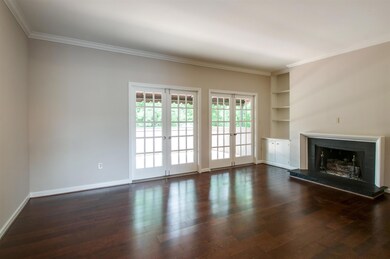 The 12 x 18 living room has  a fireplace with gas logs.
