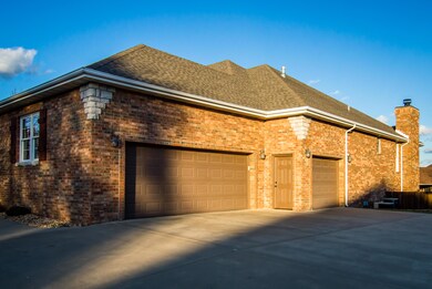 South side 3 car garage