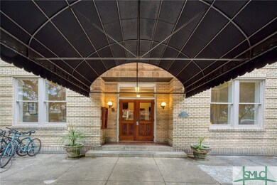 Secure Building Entrance with new awning and Sapel