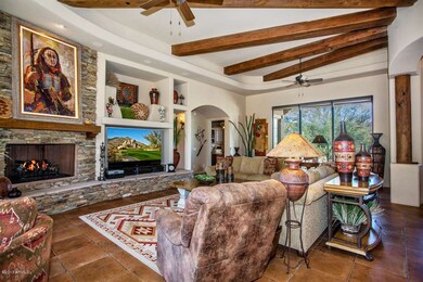 Great Room with Stone Fireplace