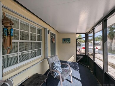 Pleasant front entry screened porch