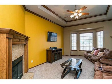 Living Room. Cozy up to the fireplace