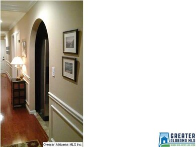 Beautiful hallway with hardwood laminate floors