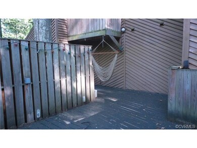 One of many private deck areas