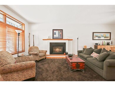 Gas fireplace warms winter days