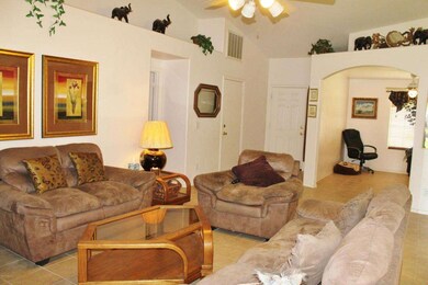 Living room looking at front door
