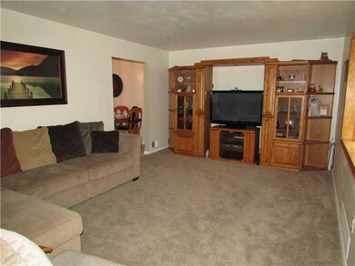 Living Room. Living room with bow front window.