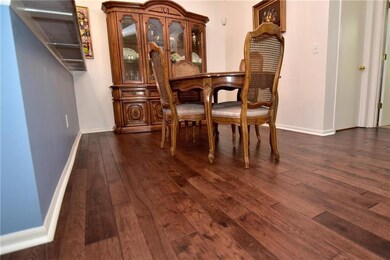 Look at this beautiful new hardwood flooring!