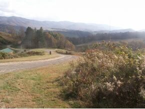 VIEW FROM TOP OF LOT