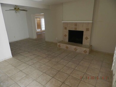 LIVING/DINING AREA WITH FIREPLACE