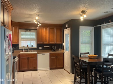 Full view of the kitchen