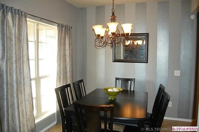 Eating space in kitchen.