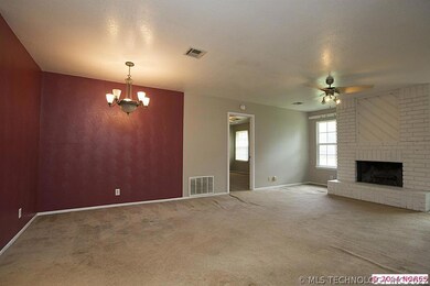 The living area features a fireplace.