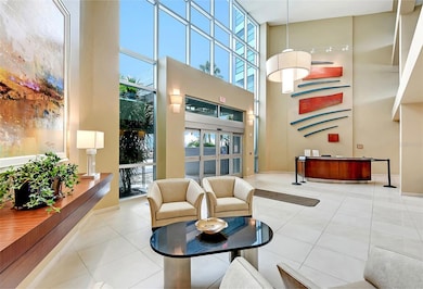 Concierge at desk during the day.