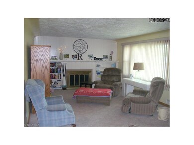 Huge picture window,  Log burning fireplace, built