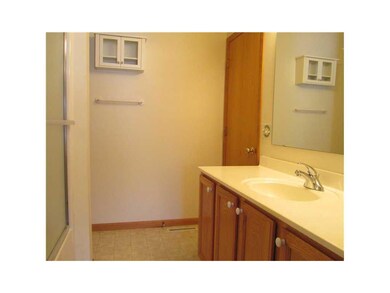Bathroom. Main bath has a large vanity and conveni