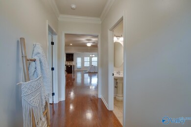 From the front door, the foyer opens up to the 1/2