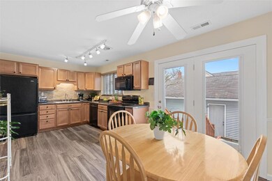 Updated eat in Kitchen with beautiful maple cabine