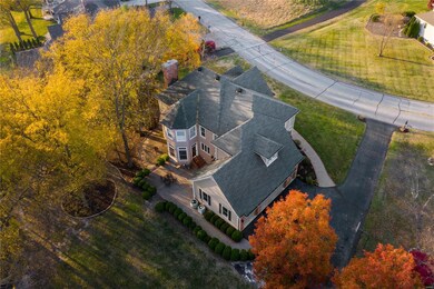 Aerial of house and lot