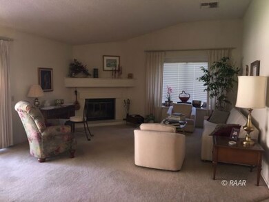 Living room with fireplace...