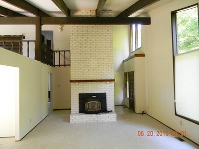 Living room w/cozy fireplace