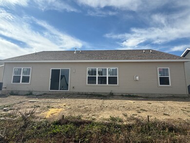 Generous sized backyard.