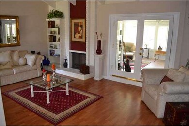 French door access to the sunroom