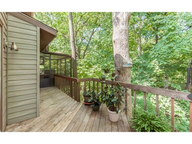 Deck off screened porch