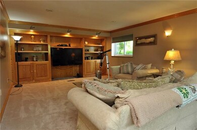 Main level family room. Check out the built-ins