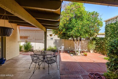 Private covered patio