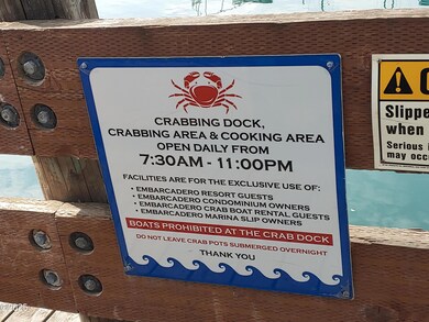 EMB Crabbing Dock Hours