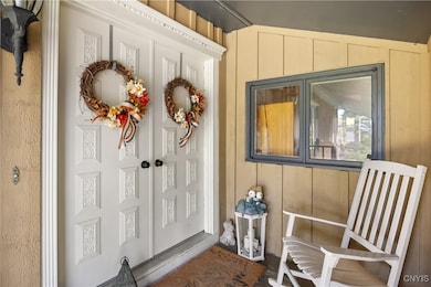 Main door up the stairs