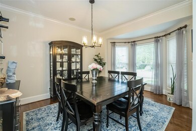 Dining room with lovely bay window