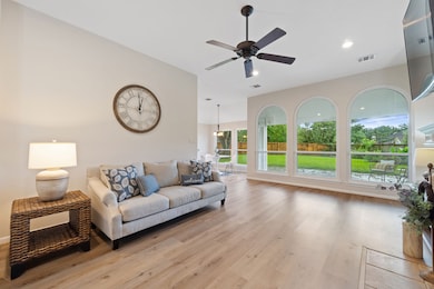 Spacious and bright living room with brand new pre