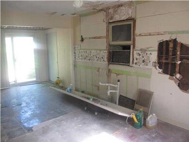 The kitchen is ready for new cabinets